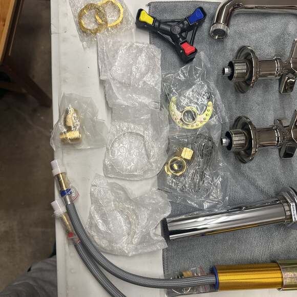 Winter Park LG49-WN2D Polished Nickel 8"-15" Widespread Faucet - Picture 5 of 6